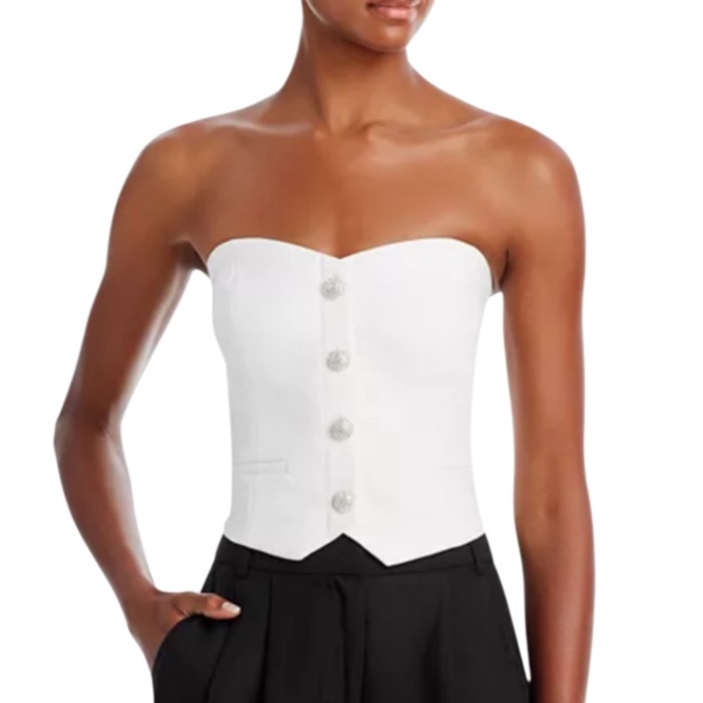 💕 Generation Love Myra Crepe Strapless Vest M 💕
